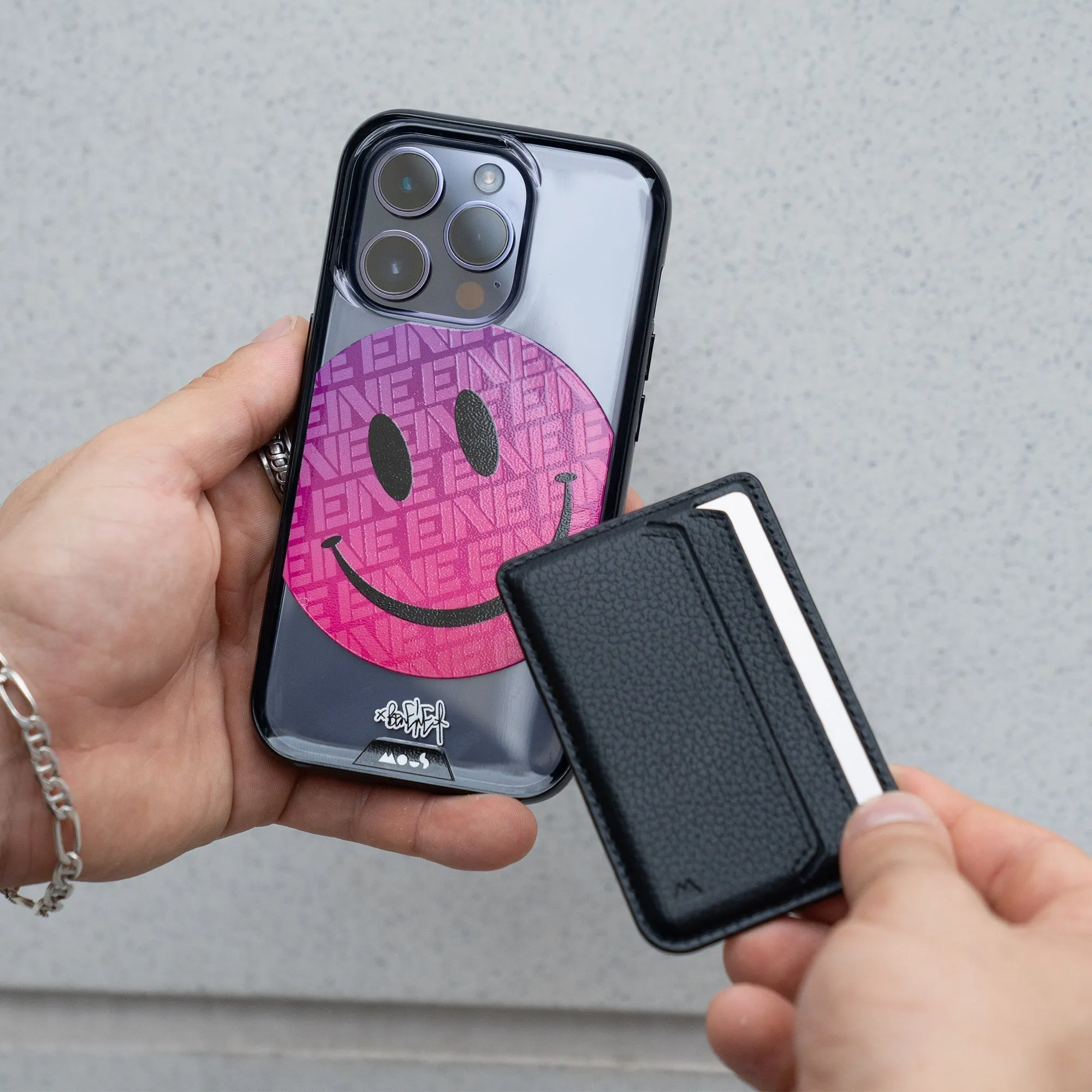 Ben Eine Pink Smiley MagSafe® Compatible Phone Case