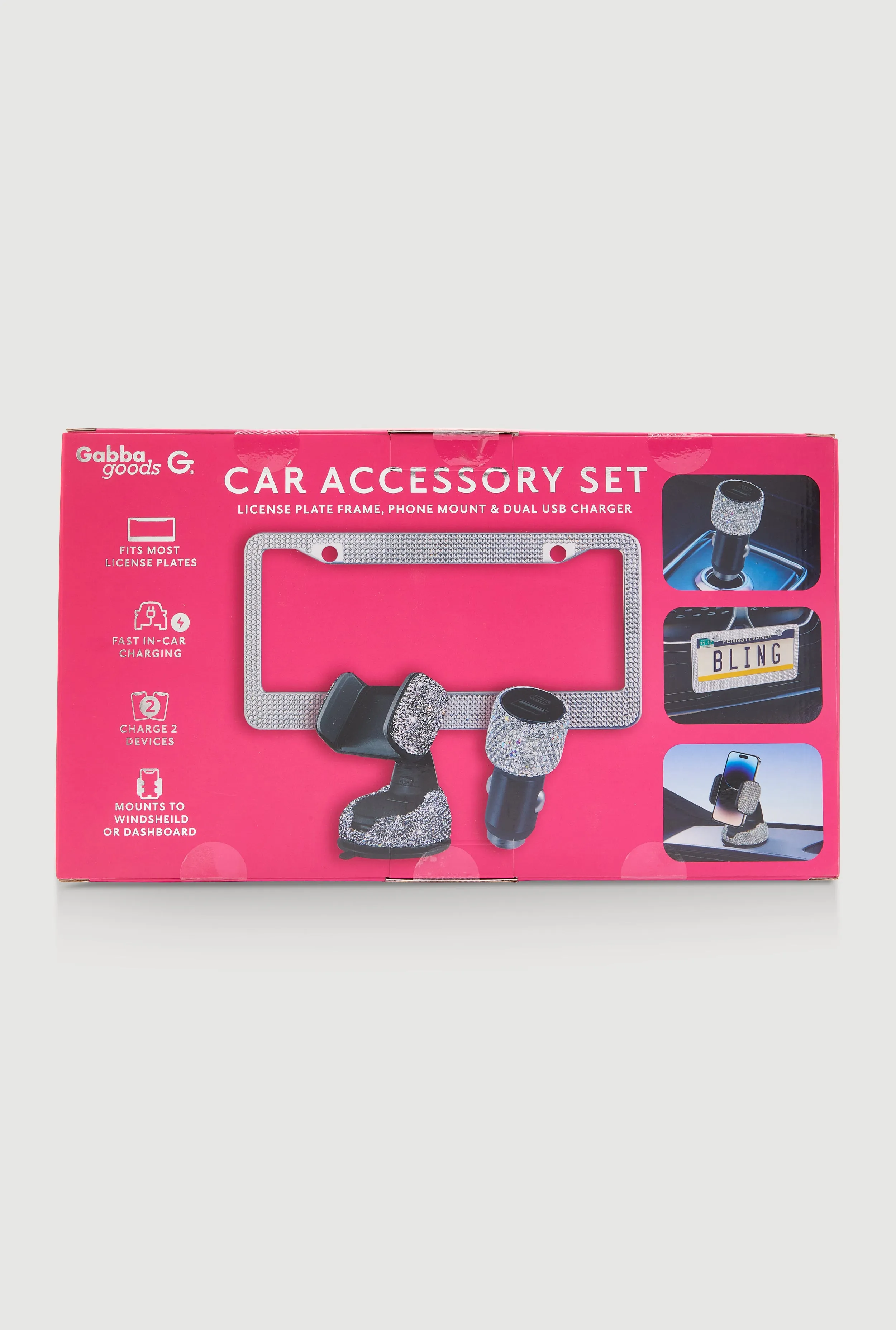 Bling Car Accessory 3 Piece Set