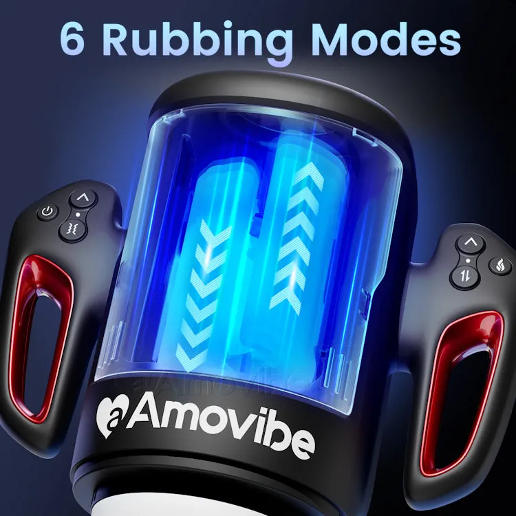BlowStation - Rubbing Masturbator with Vibration, Warming Function & Phone Mount
