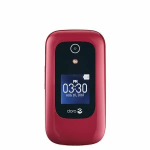 Doro 7050 - 512 MB - White, Burgundy - Unlocked - GSM