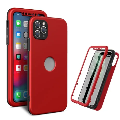 For iPhone 12 360 Degrees Full Package PC   TPU Combination Case
