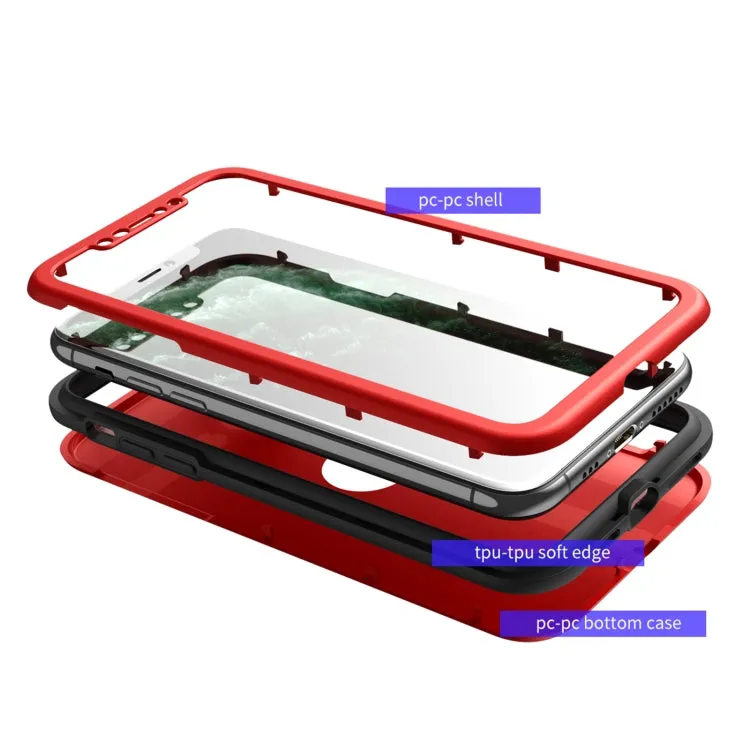 For iPhone 12 360 Degrees Full Package PC   TPU Combination Case