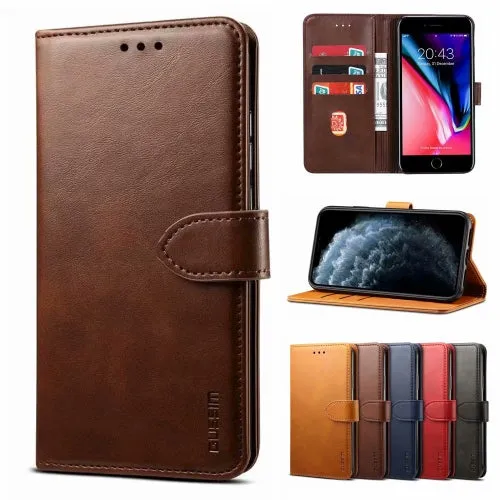 For Samsung Galaxy S21  5G GUSSIM Business Style Horizontal Flip Leather Case with Holder