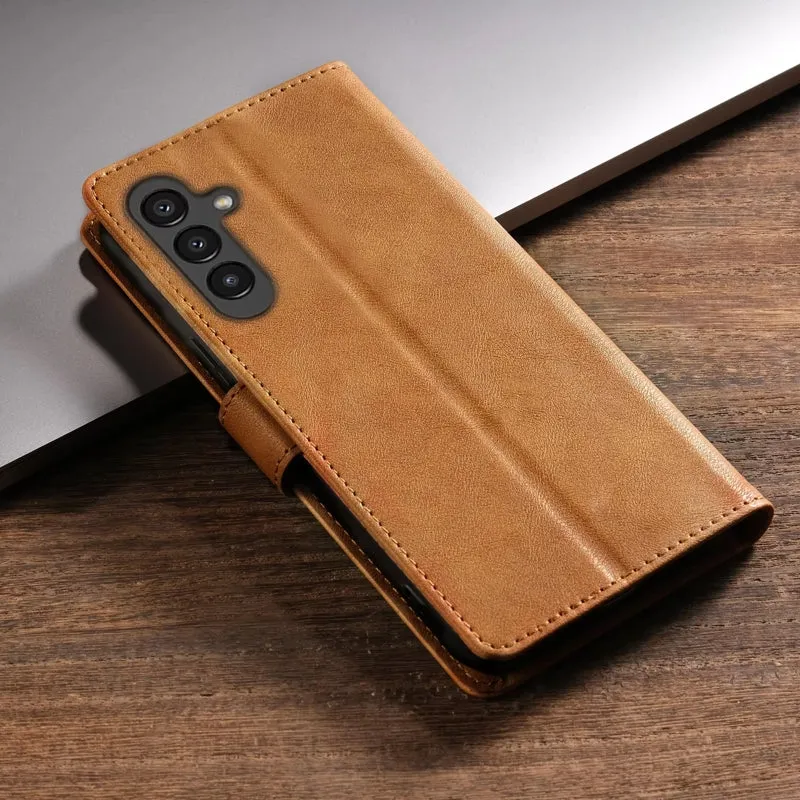 For Samsung Galaxy S21  5G GUSSIM Business Style Horizontal Flip Leather Case with Holder