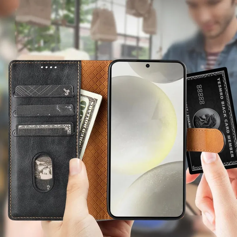 For Samsung Galaxy S21  5G GUSSIM Business Style Horizontal Flip Leather Case with Holder