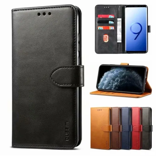 For Samsung Galaxy S21  5G GUSSIM Business Style Horizontal Flip Leather Case with Holder