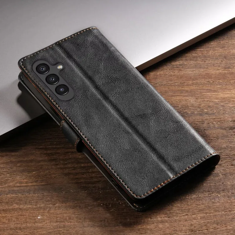 For Samsung Galaxy S21  5G GUSSIM Business Style Horizontal Flip Leather Case with Holder