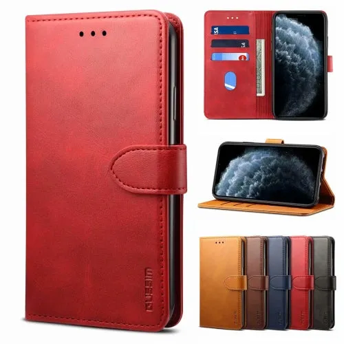 For Samsung Galaxy S21  5G GUSSIM Business Style Horizontal Flip Leather Case with Holder