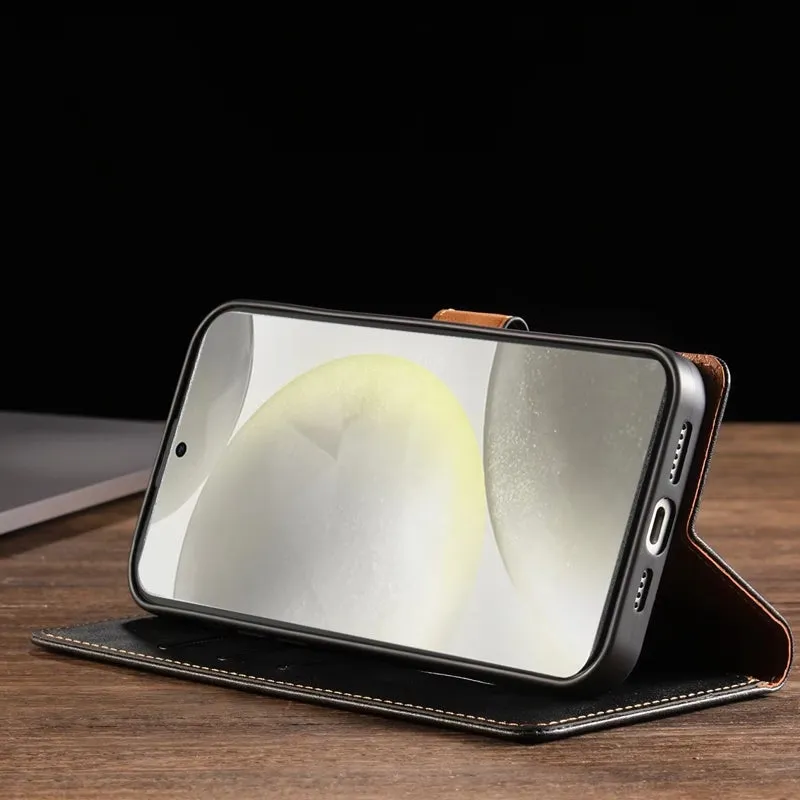 For Samsung Galaxy S21  5G GUSSIM Business Style Horizontal Flip Leather Case with Holder