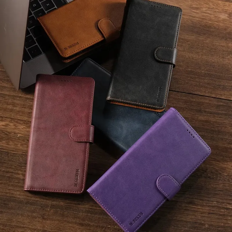 For Samsung Galaxy S21  5G GUSSIM Business Style Horizontal Flip Leather Case with Holder