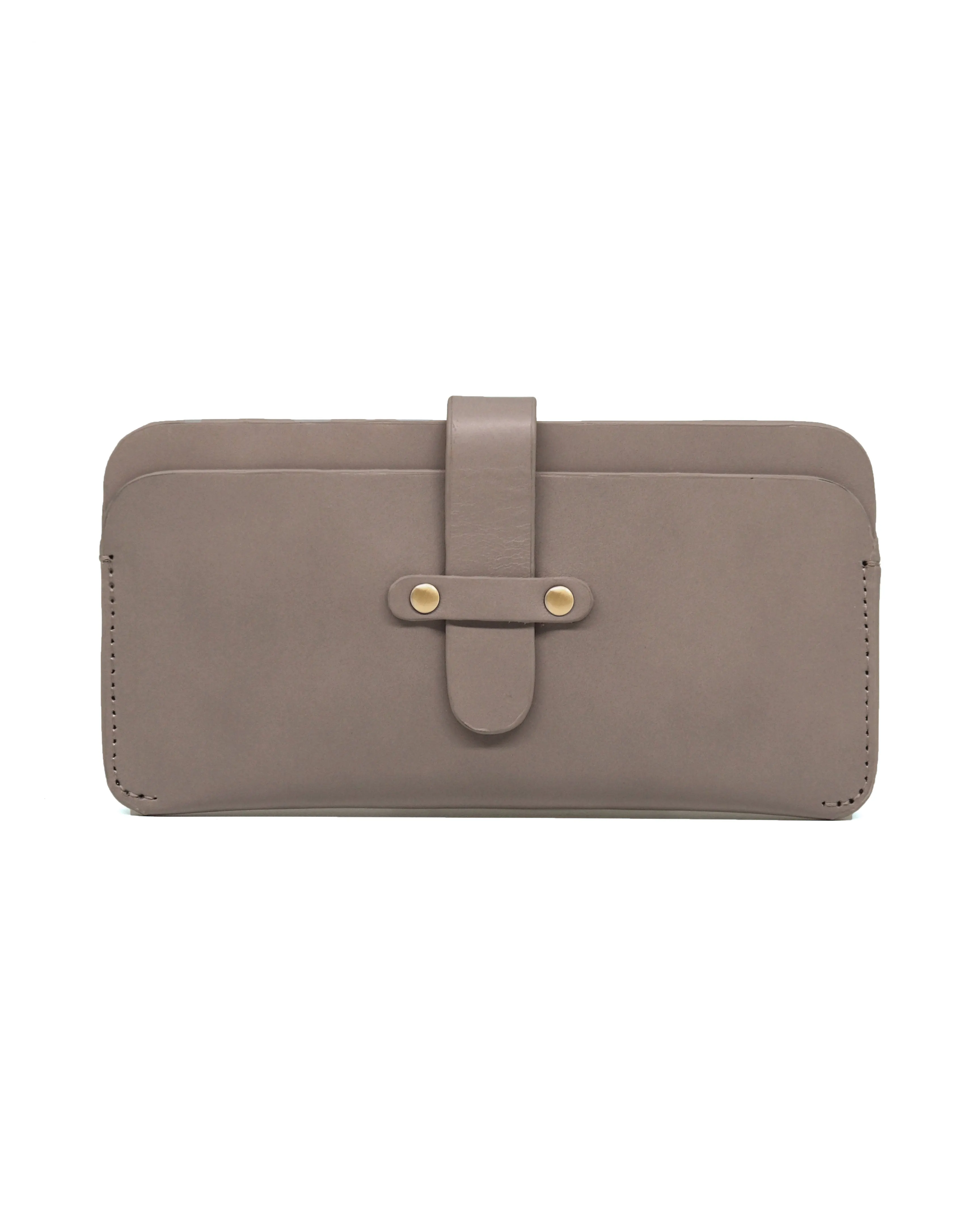 Leather Phone Sleeve (Stone Grey)