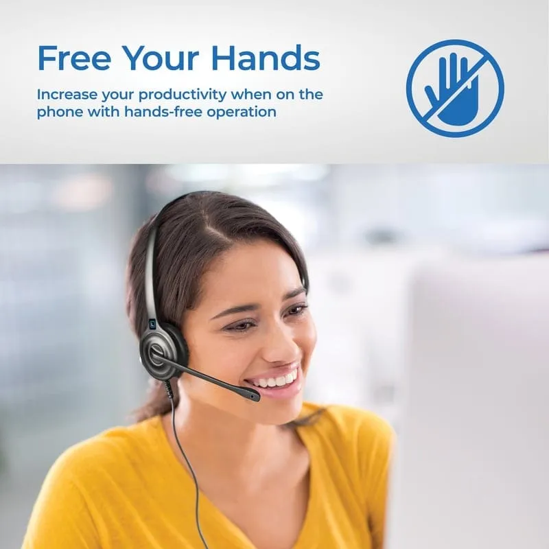 Leitner LH240 Corded Headset for Avaya Phones