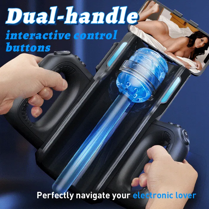 Leten Rocket Launcher Masturbator Male Masturbation Machine With Phone Holder