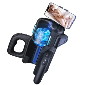 Leten Rocket Launcher Masturbator Male Masturbation Machine With Phone Holder