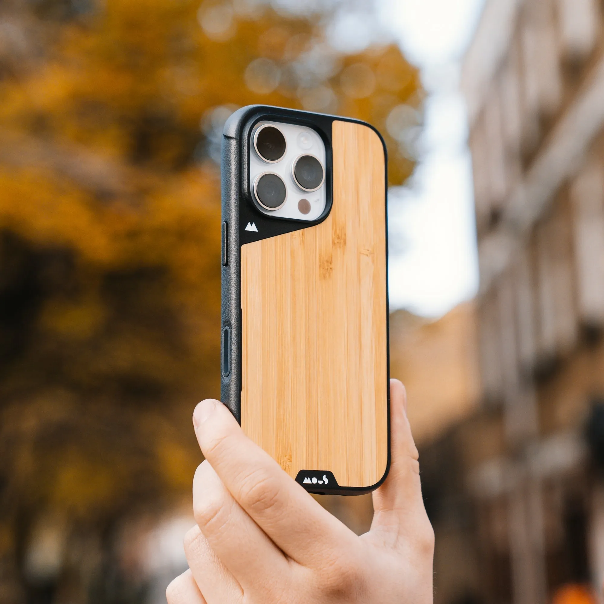 MagSafe® Compatible Bamboo Phone Case with Camera Control Button