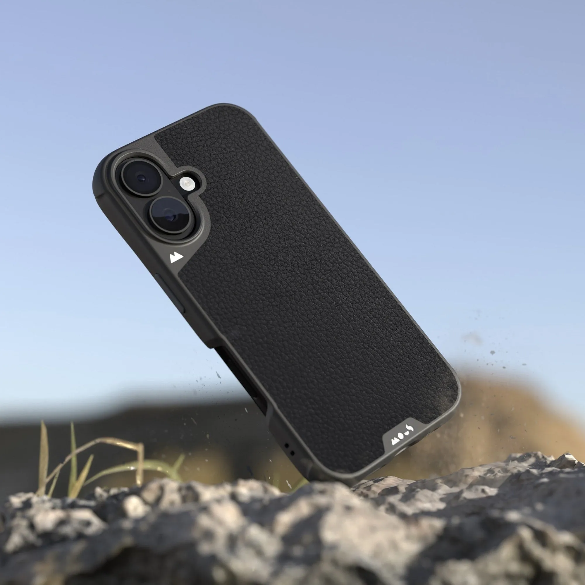 MagSafe® Compatible Black Leather Phone Case - Limitless 6.0
