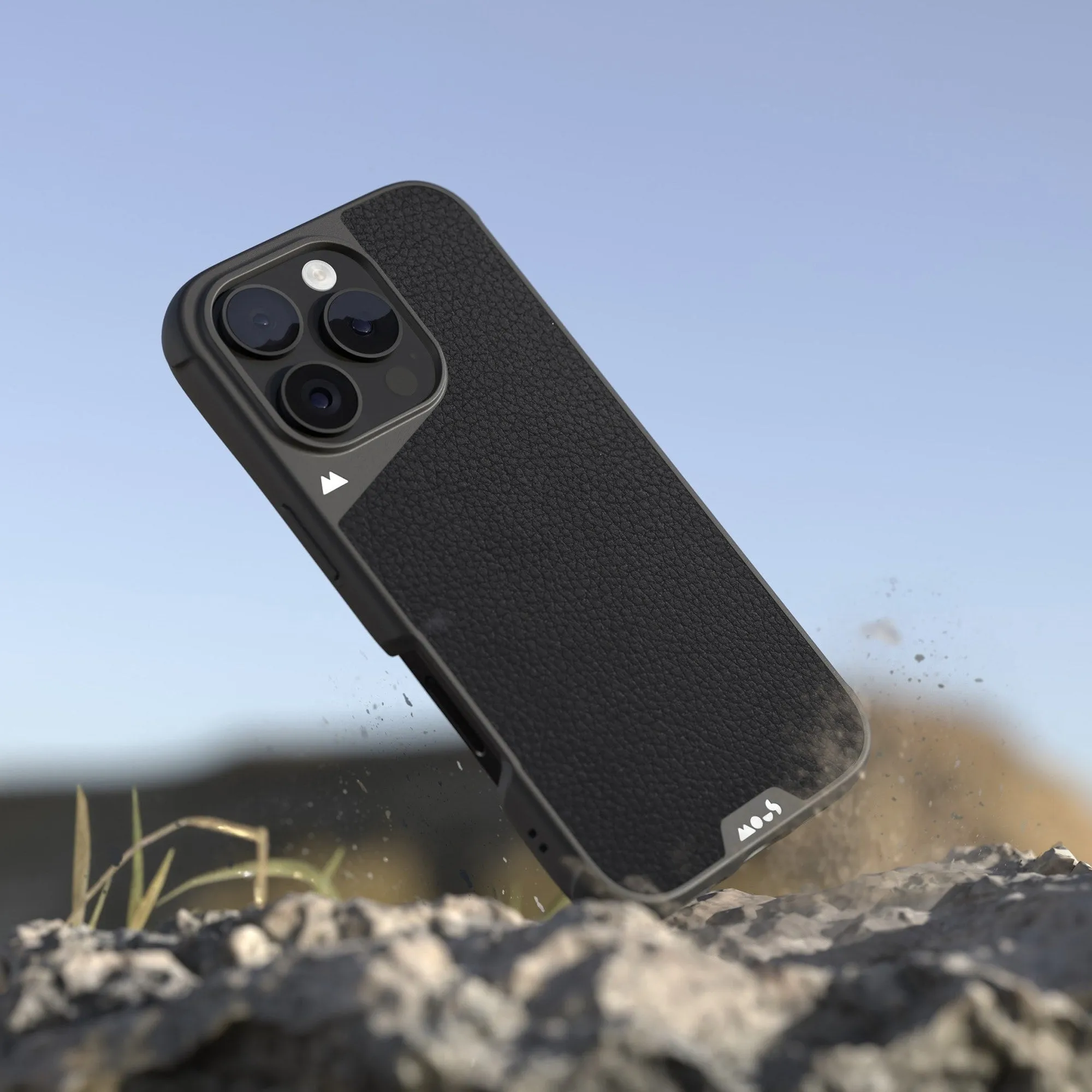 MagSafe® Compatible Black Leather Phone Case - Limitless 6.0