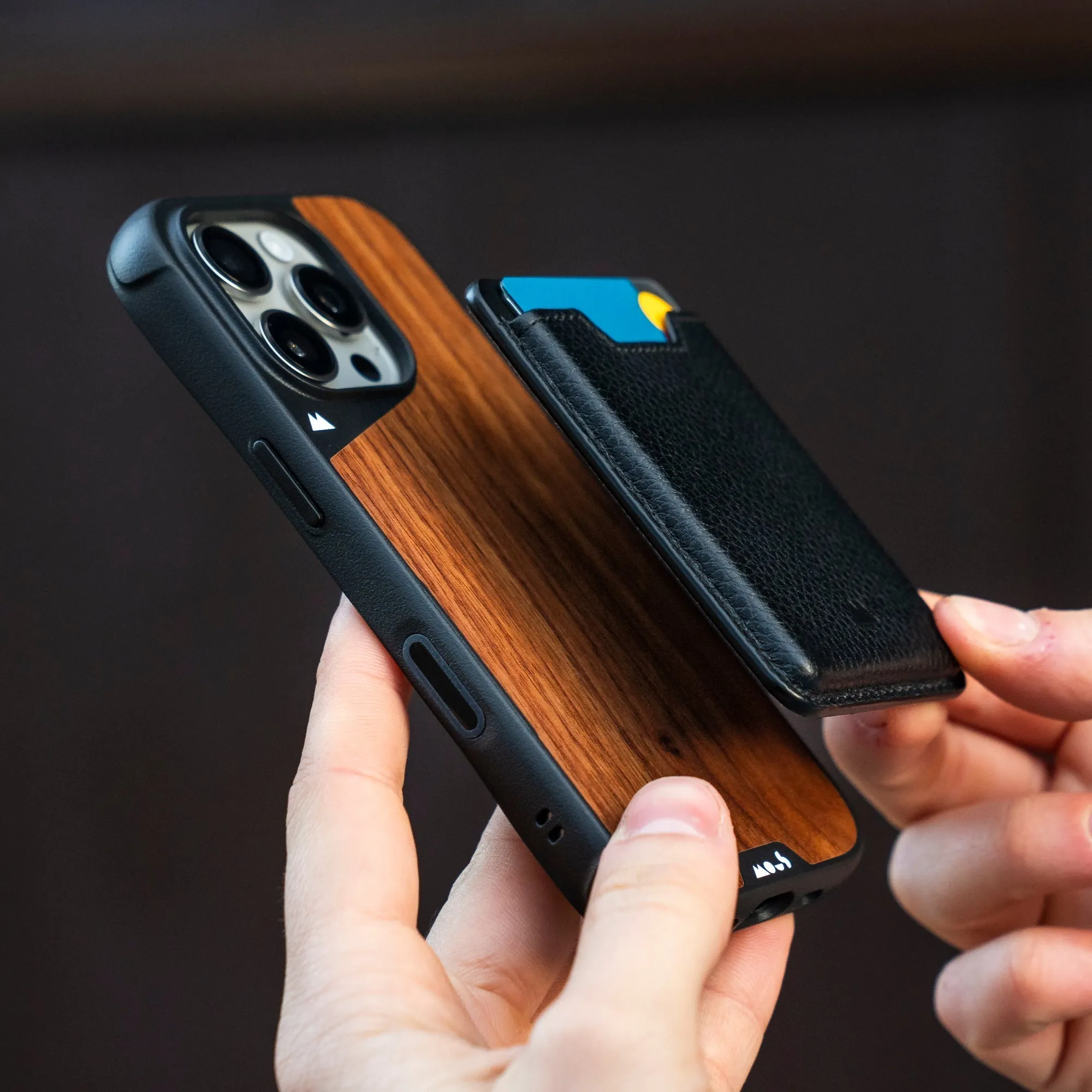 MagSafe® Compatible Walnut Phone Case with Camera Control Button