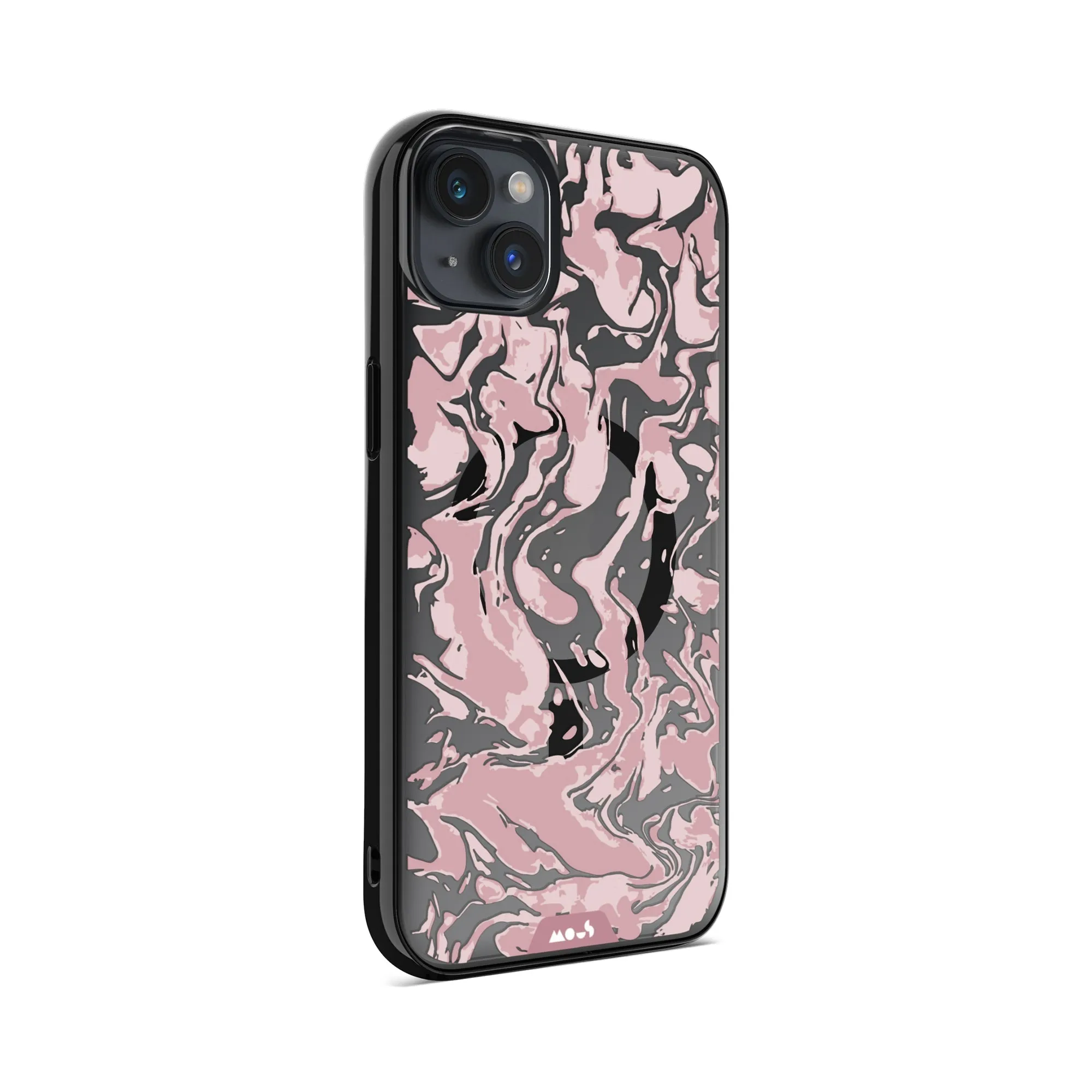 Marbled Dusky Pink MagSafe® Compatible Phone Case