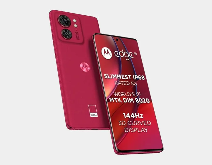 Motorola Edge 40 5G Dual SIM 256GB ROM 8GB RAM GSM Unlocked -Viva Magenta