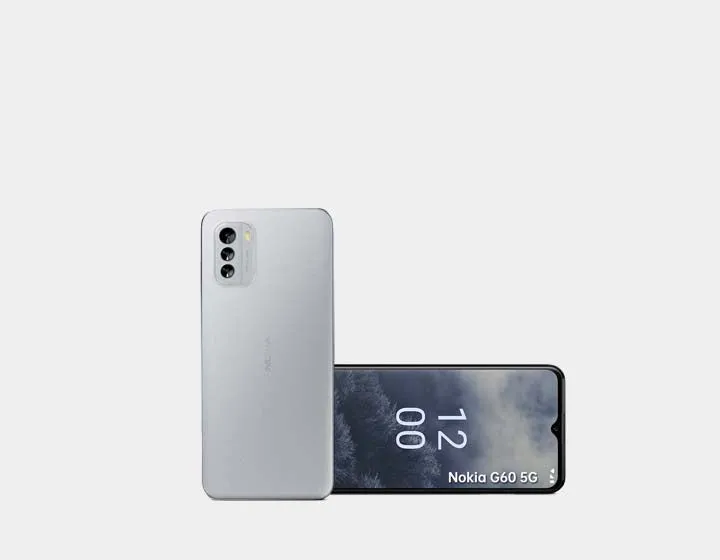 Nokia G60 5G Dual-SIM 128GB ROM   6GB RAM GSM Unlocked - Ice Gray