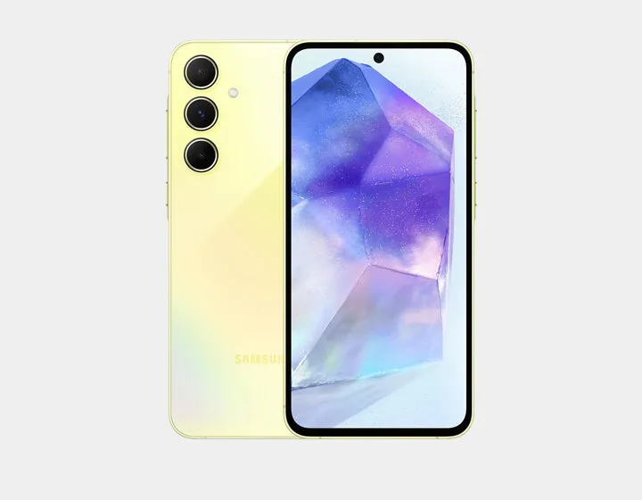 Samsung Galaxy A55 5G A556E Dual SIM 128GB ROM 8GB RAM GSM Unlocked - Awesome Lemon