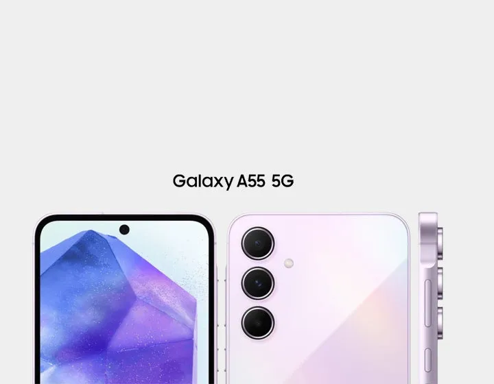 Samsung Galaxy A55 5G A556E Dual SIM 256GB ROM 8GB RAM GSM Unlocked - Awesome Ice blue