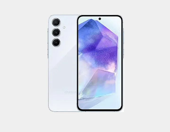 Samsung Galaxy A55 5G A556E Dual SIM 256GB ROM 8GB RAM GSM Unlocked - Awesome Ice blue