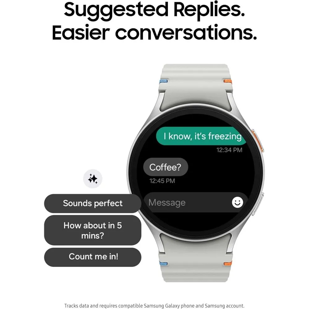 Samsung SM-L310NZSAXAA Galaxy Watch7 Aluminum Smartwatch 44mm BT - Silver