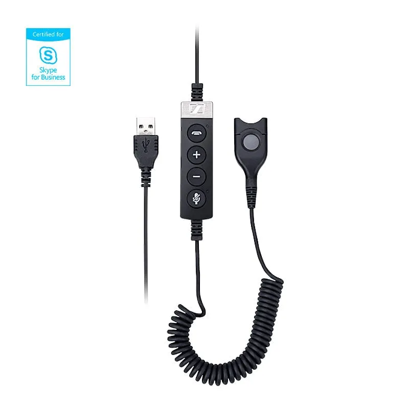 Sennheiser Quick Disconnect USB Cord with Call Control (Skype for Business Certified)