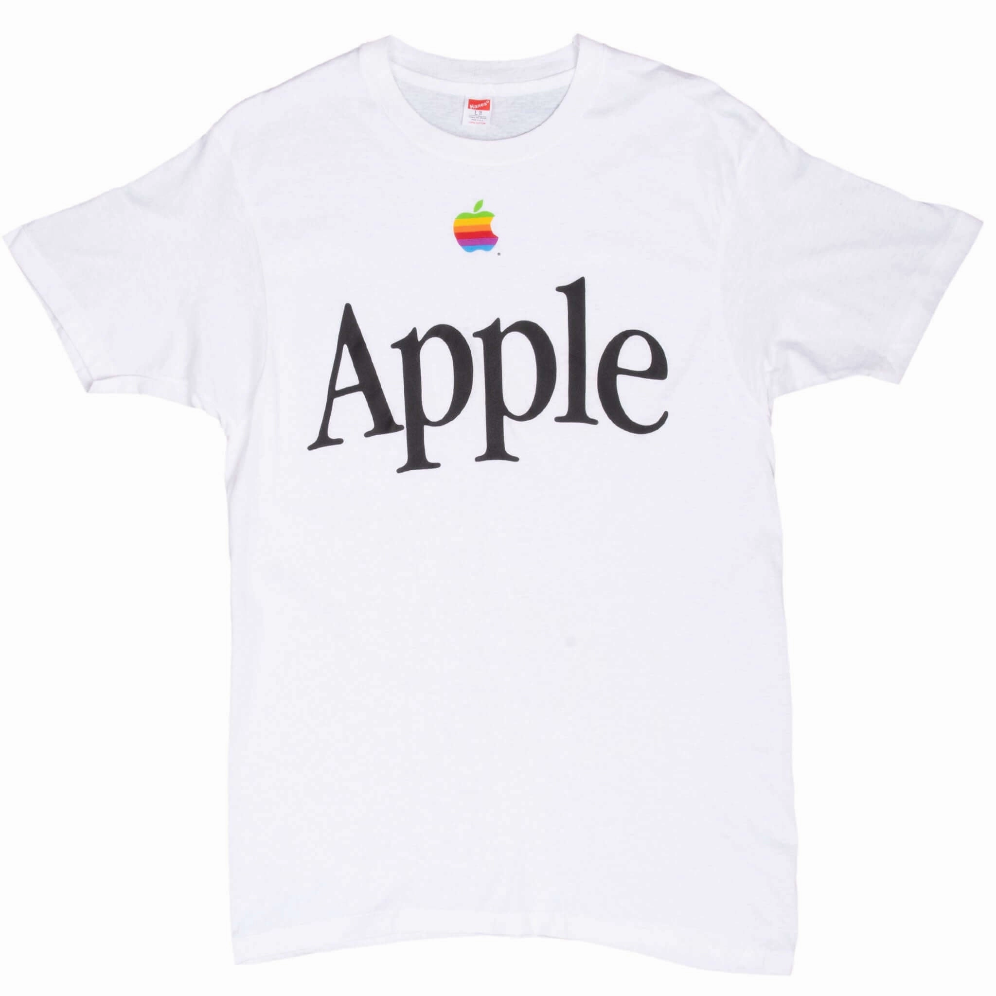 VINTAGE APPLE COMPUTERS 1980S HANES TEE SHIRT MEDIUM MADE IN USA
