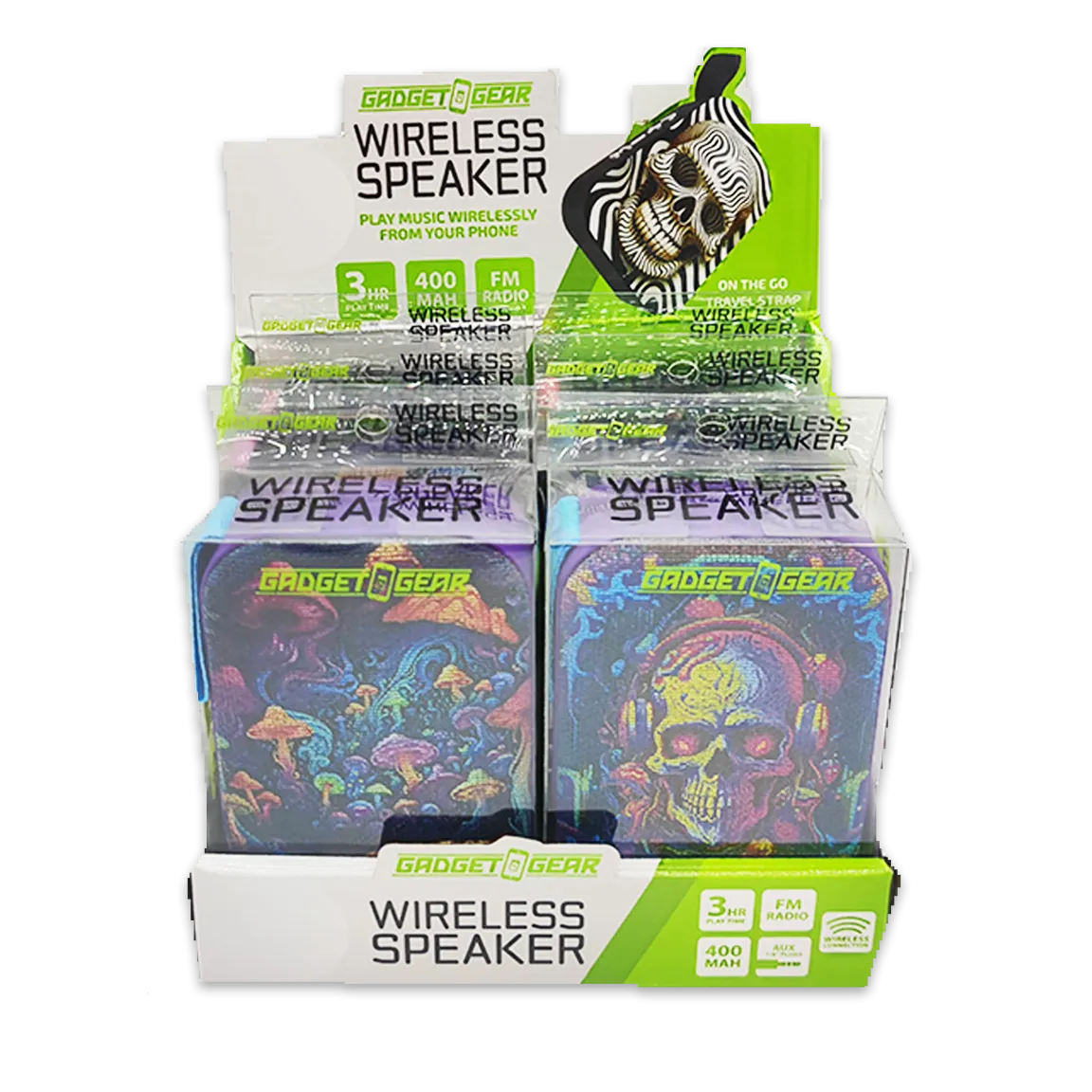 Wireless Speaker with FM Radio - 6 Pieces Per Retail Ready Display 25091
