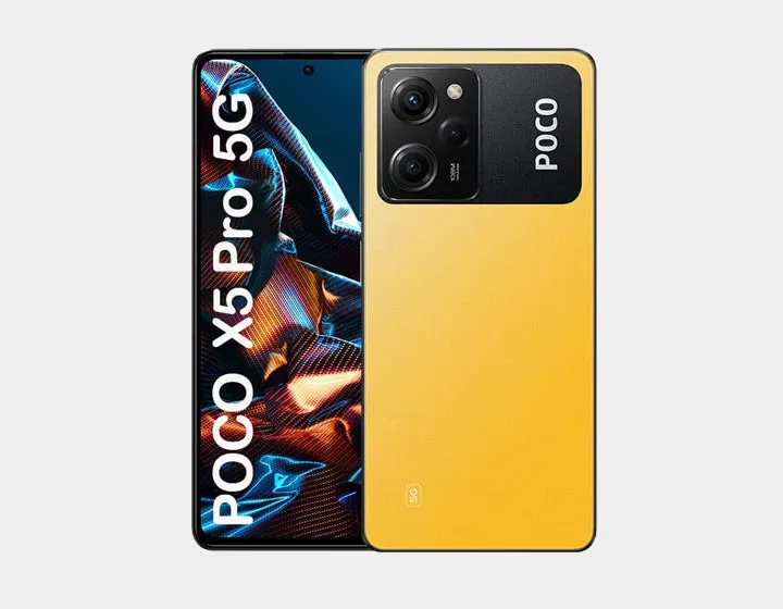 Xiaomi Poco X5 Pro 5G, Dual SIM, 256GB ROM 8GB RAM GSM Unlocked - Yellow