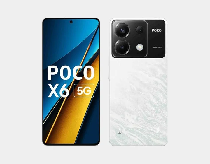 Xiaomi Poco X6 5G 256GB ROM 8GB RAM Dual SIM GSM Unlocked - white