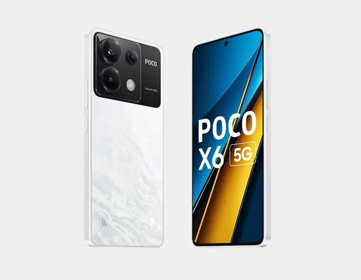 Xiaomi Poco X6 5G 256GB ROM 8GB RAM Dual SIM GSM Unlocked - white