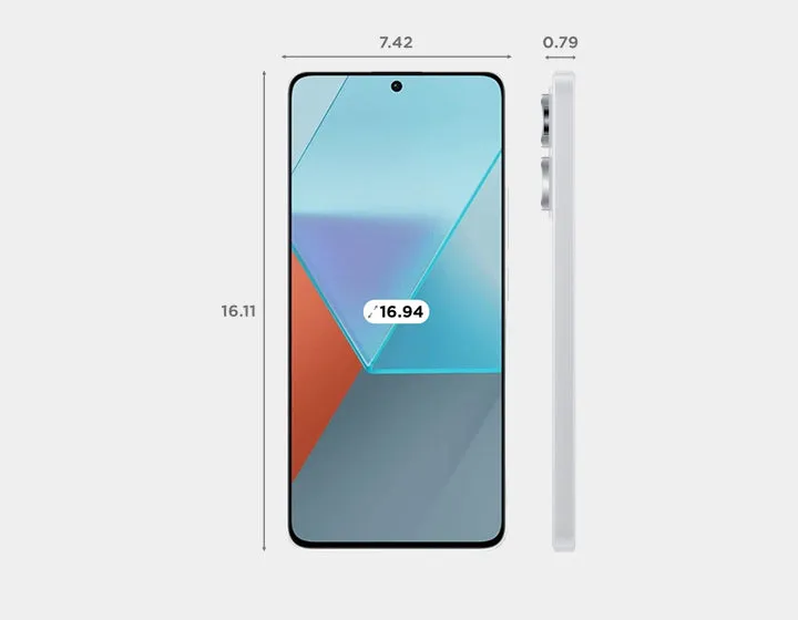 Xiaomi Redmi Note 13 5G 256GB ROM 8GB RAM Dual SIM GSM Unlocked - Artic White