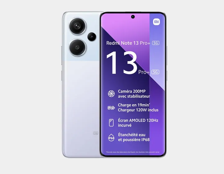 Xiaomi Redmi Note 13 PRO Plus 5G 256GB ROM 8GB RAM Dual SIM GSM Unlocked - Aurora Purple